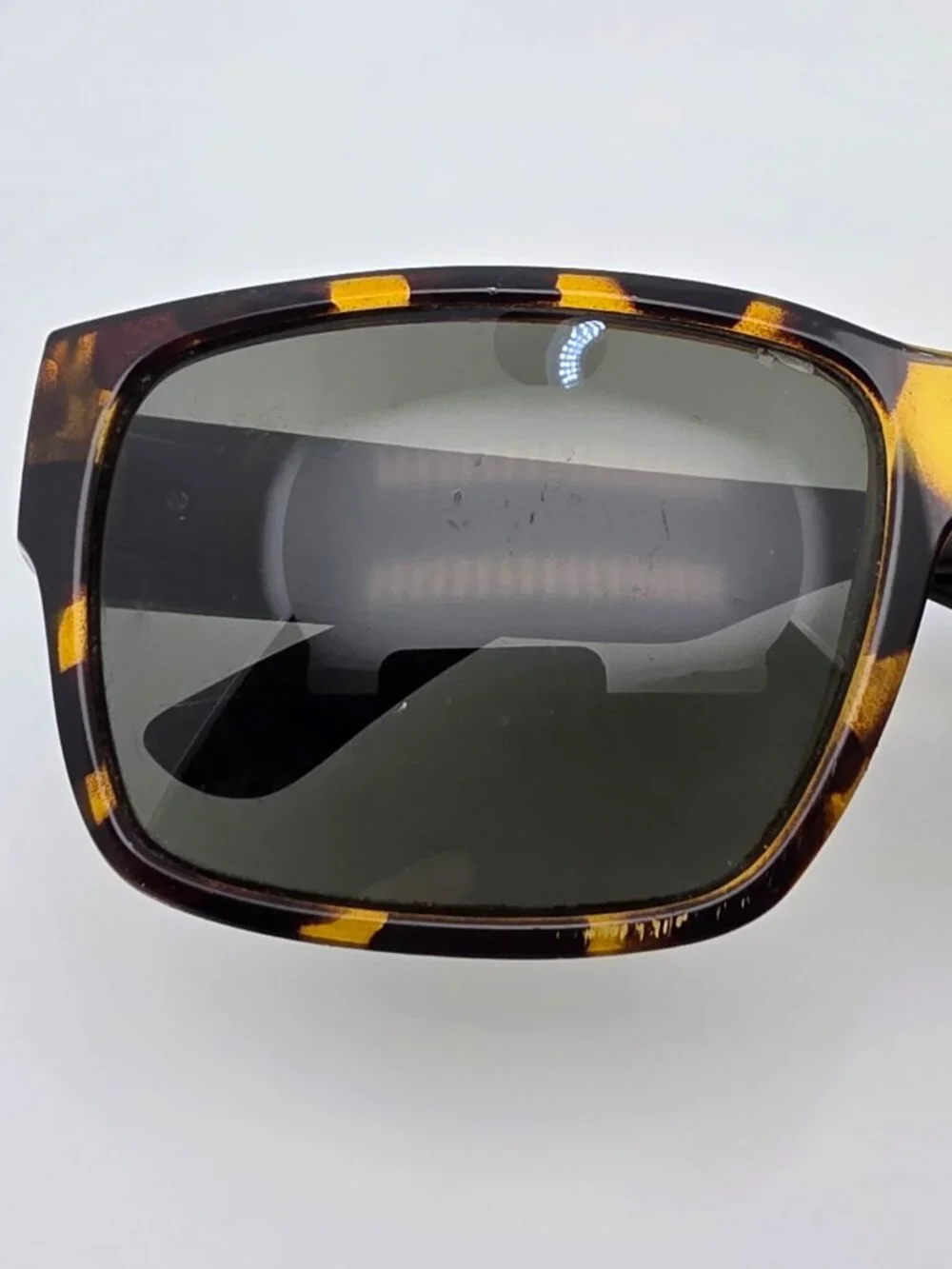 Madson of America Classico Tortoise Black Frame Polarized Grey Lens Sunglasses